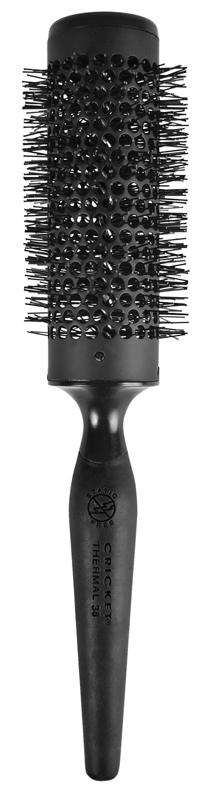Cricket Static Free #38 1.5" Thermal Ceramic Blowout Brush - Styling Hair Brush for Blow Drying, Seamless Ceramic Barrel & Heat-Resistant Bristles -