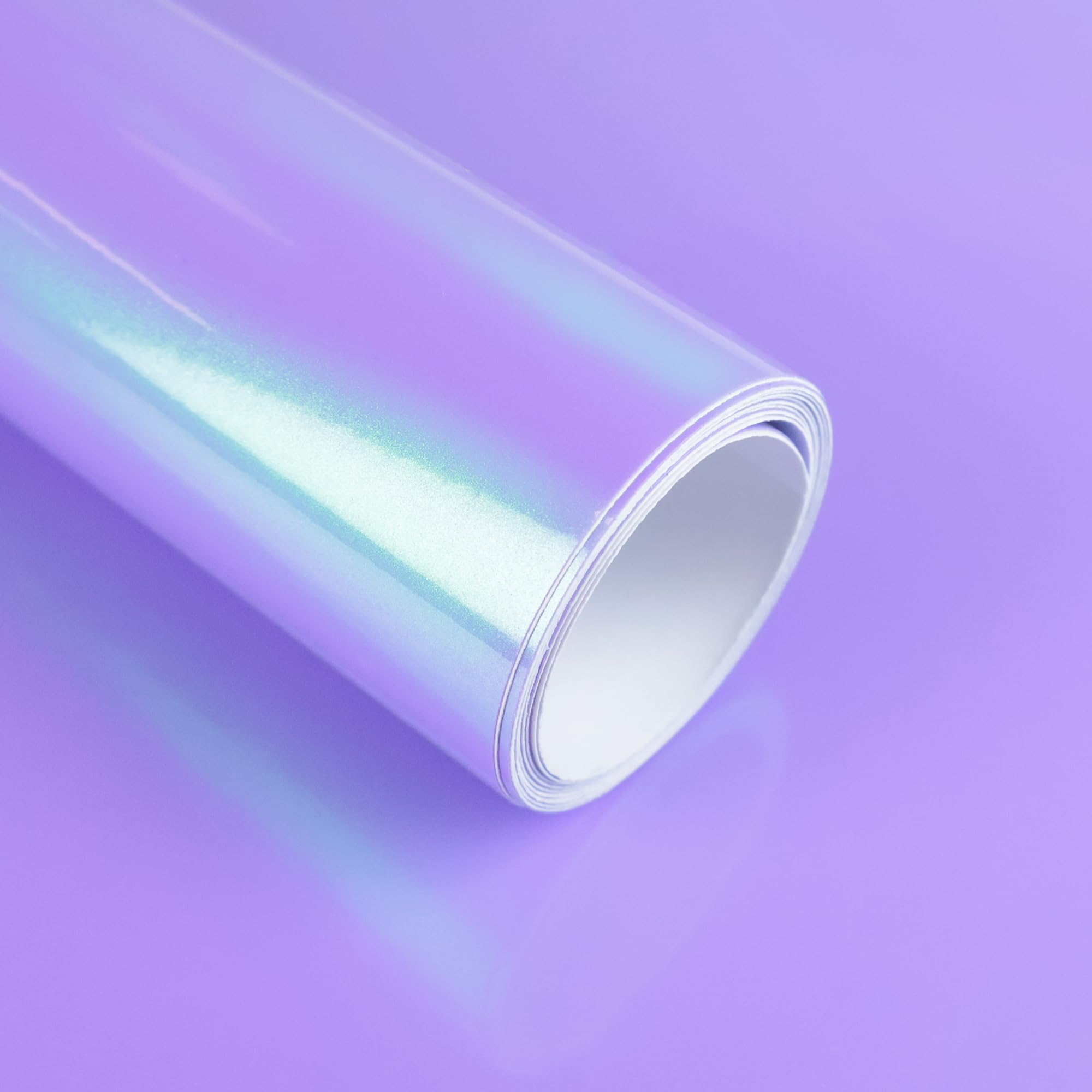 Lypumso Dreamy Purple to Green Car Vinyl Wrap, Chameleon Vinyl Car Wrap Premium Paint Replacement Film with Air Release Technology, DIY Adhesive Auto Sticker for Exterior Interior 1ft x 5ft