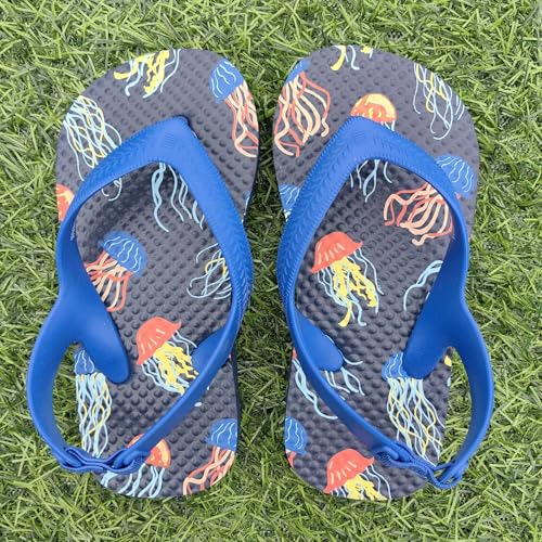 Little Kids Flip Flops with Backstrap Toddler Girls Boys Sandals Slides for Beach Pool2