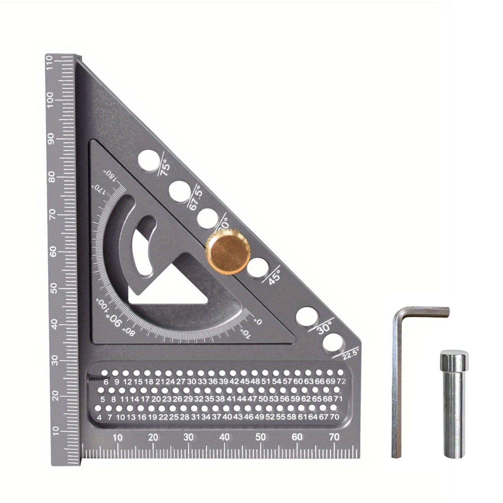 Tsophreniq A Multifunctional Woodworking Combination Square Set High Visibility Marking Measuring Tool For Diyer Enthusiasts Woodworking Measurement Ruler