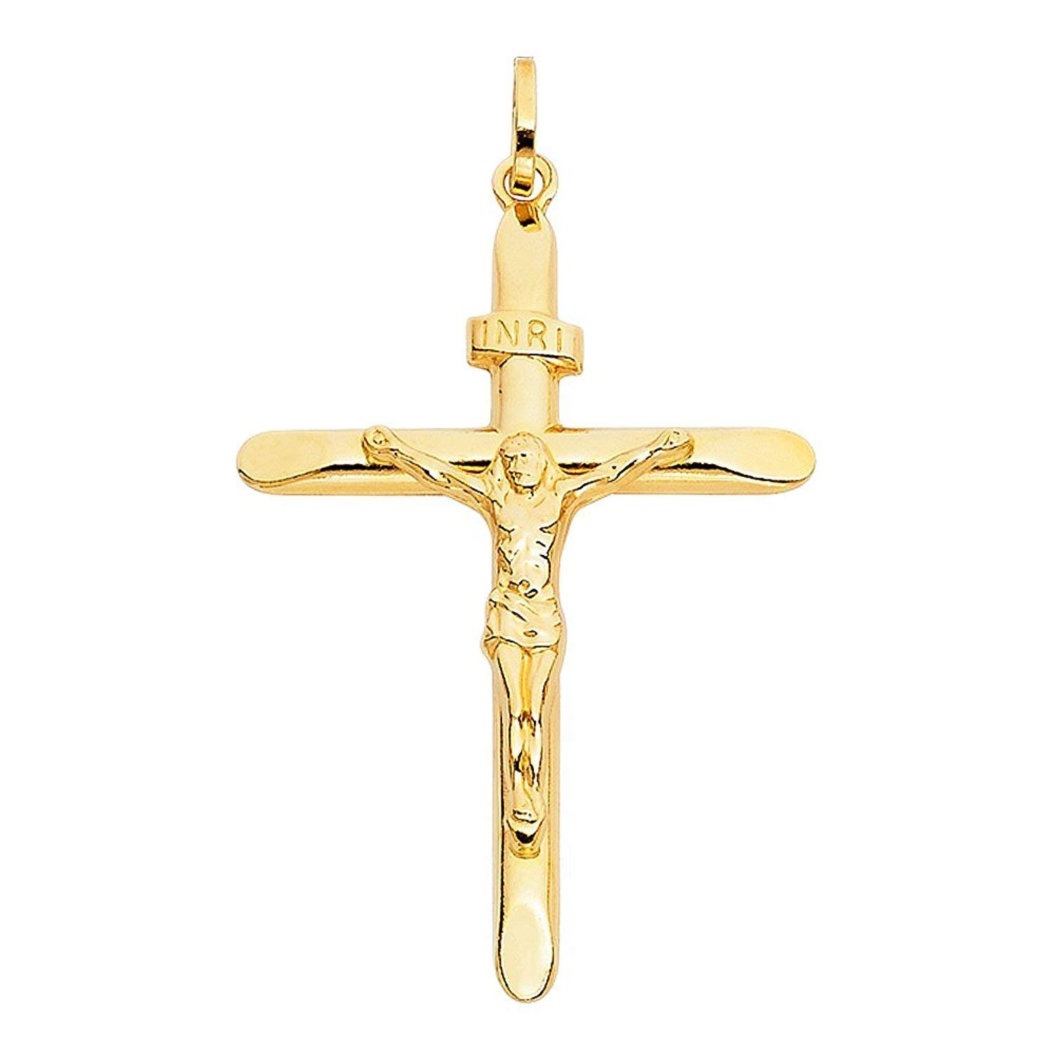 PRINS JEWELSPRINS JEWELS Anhänger Kreuz Mit Jesus 18 Karat 750 Gelbgold Unisex