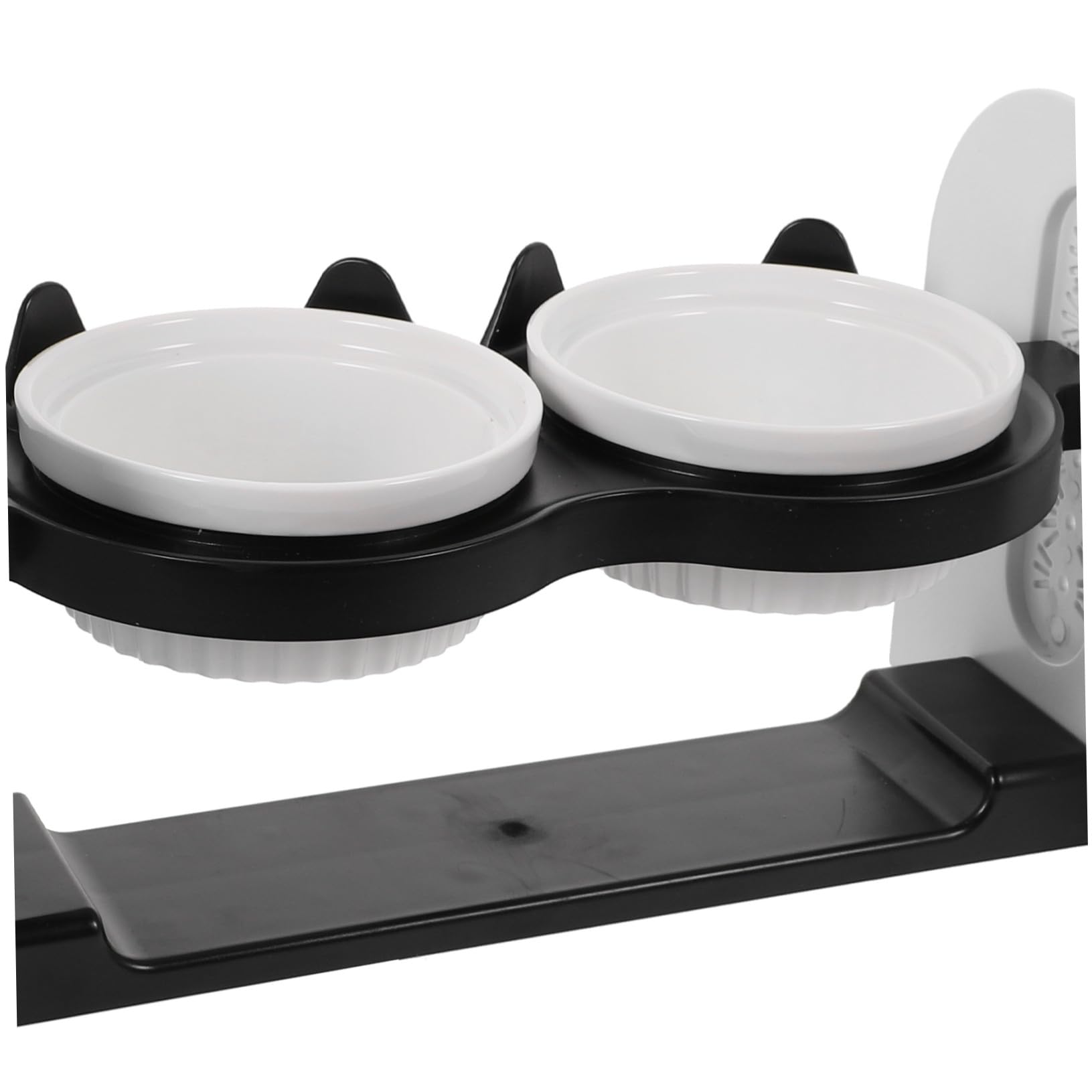 Doppel Keramik Futternapf 1 Satz, Abnehmbares Design, Schwarz