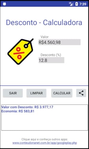 Desconto - Calculadora