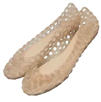 Amazon.co.jp: メッシュ フラット ラバーシューズ レディース