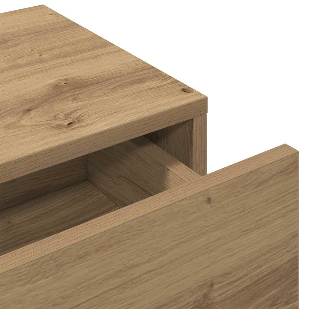 Genérico Estante de Pared cajones Madera contrachapada Roble artesanal-859976