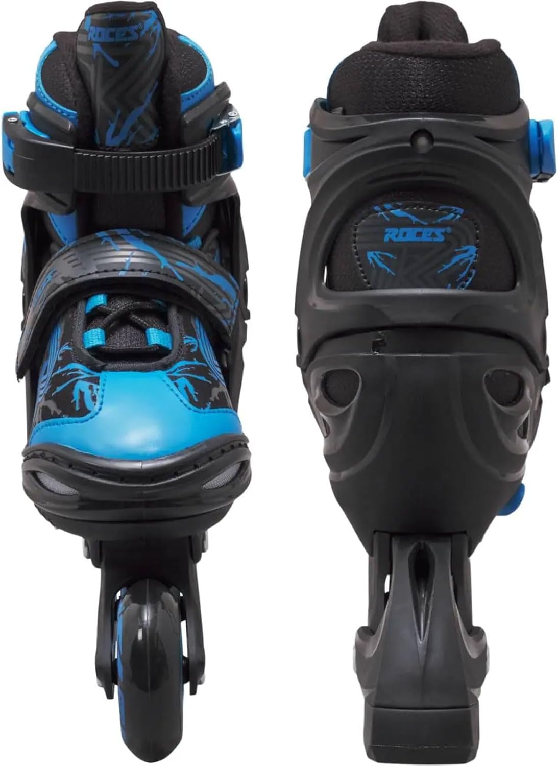 ROCES Boys' Jokey 3.0 Outdoor Adjustable Size Comfort 4-Wheel Children Racing Inline Skates with Micrometric Buckle, Polypropylene Shell & Frame