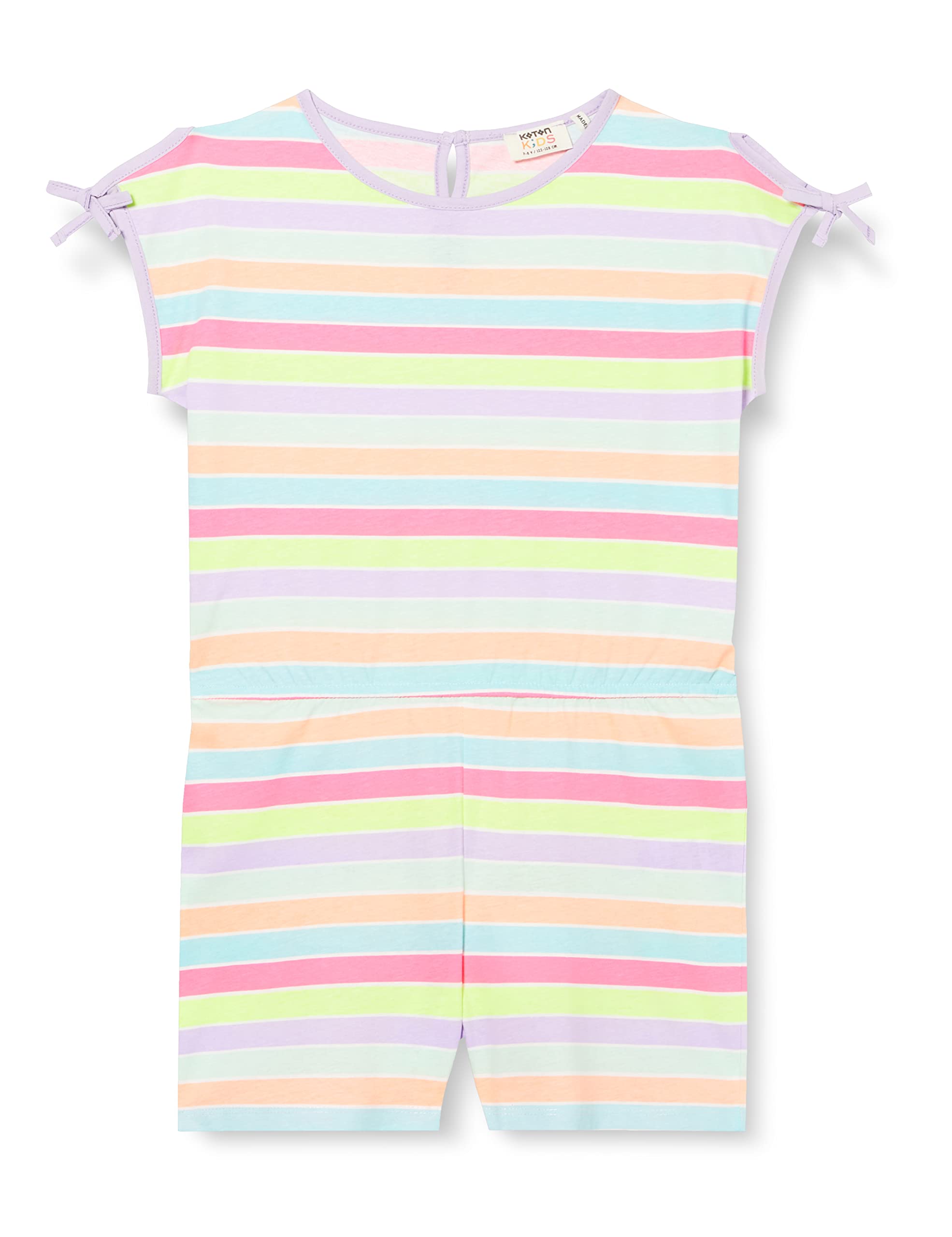 Koton Colorful-Mono Corto Sin Mangas Vestido para Niñas