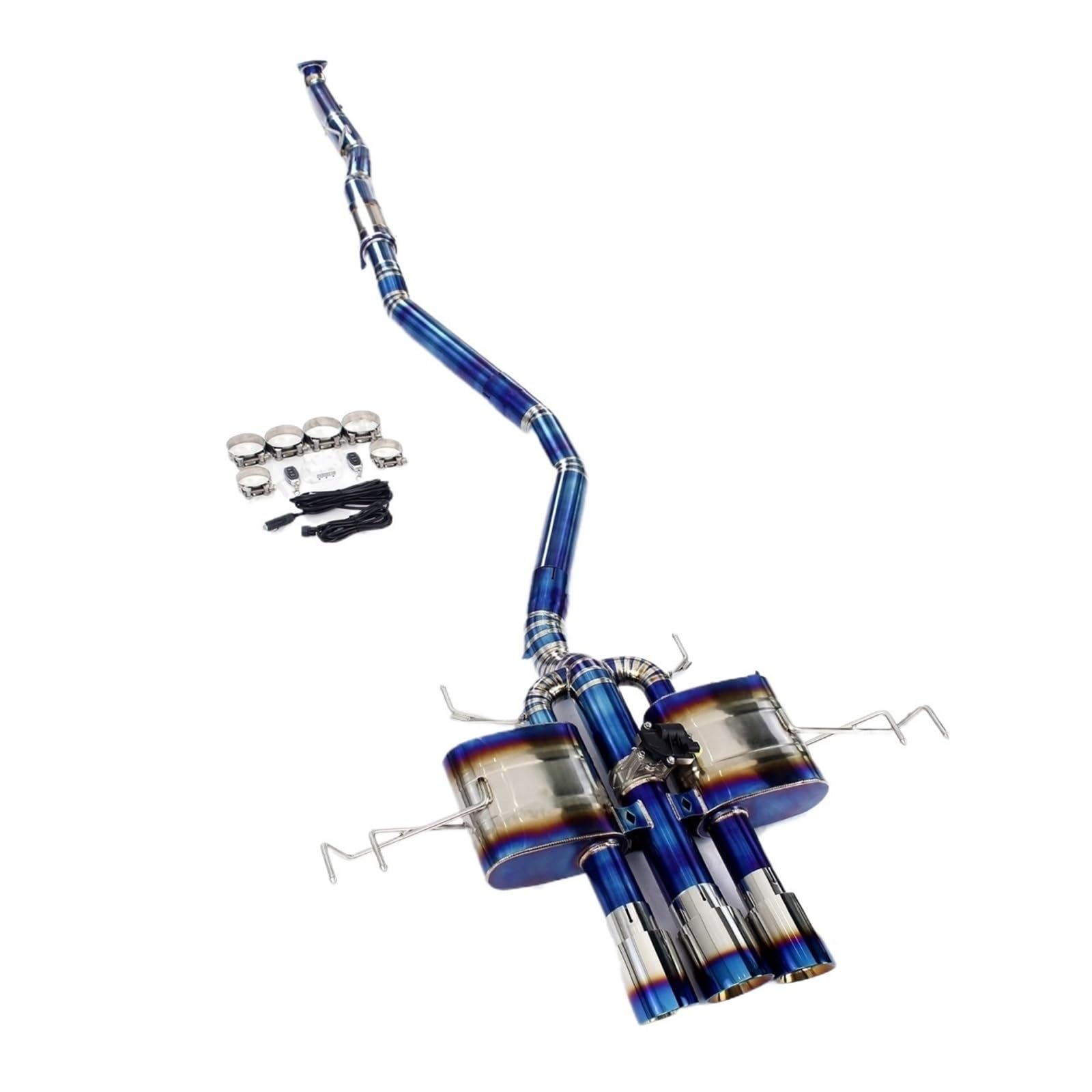 Katalizator katalizator Pasuje do Honda Civic typ R FL5 2.0T wydajność układu wydechowego tłumik zawór elektryczny tytanowa rura wydechowa katalizator akcesoria(Stainless steel kit)
