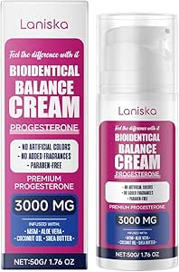 ALHFZC 2024 New Progesterone Cream (Bio-Equivalent) 3000mg, Bio-Equivalent Progesterone Cream - Ladies - Soy-Free &amp; Non-GMO (100pcs)
