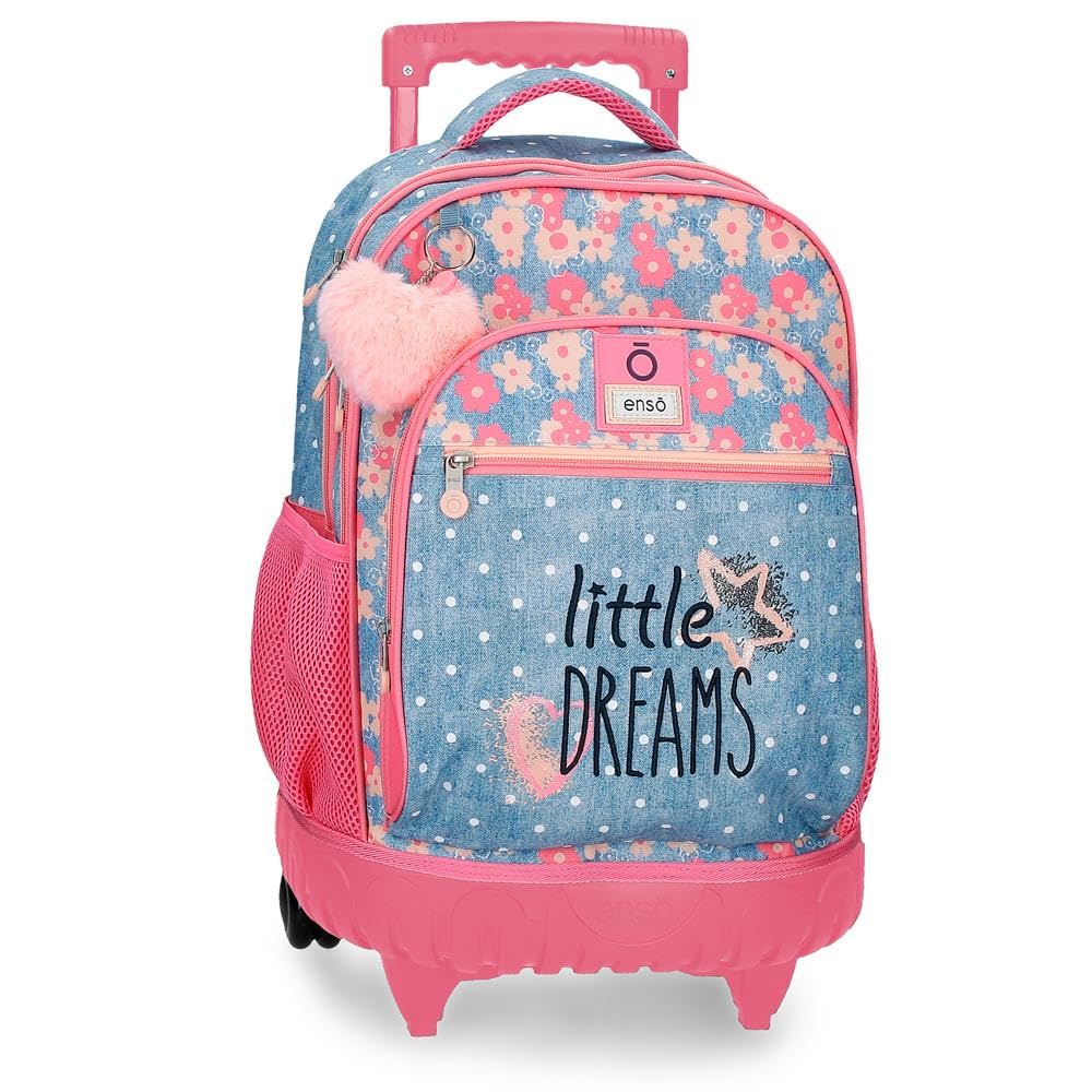 Enso Little Dreams Mochila Compact 2 Ruedas Rosa 33x44x21 cms Poliéster 30,49L…