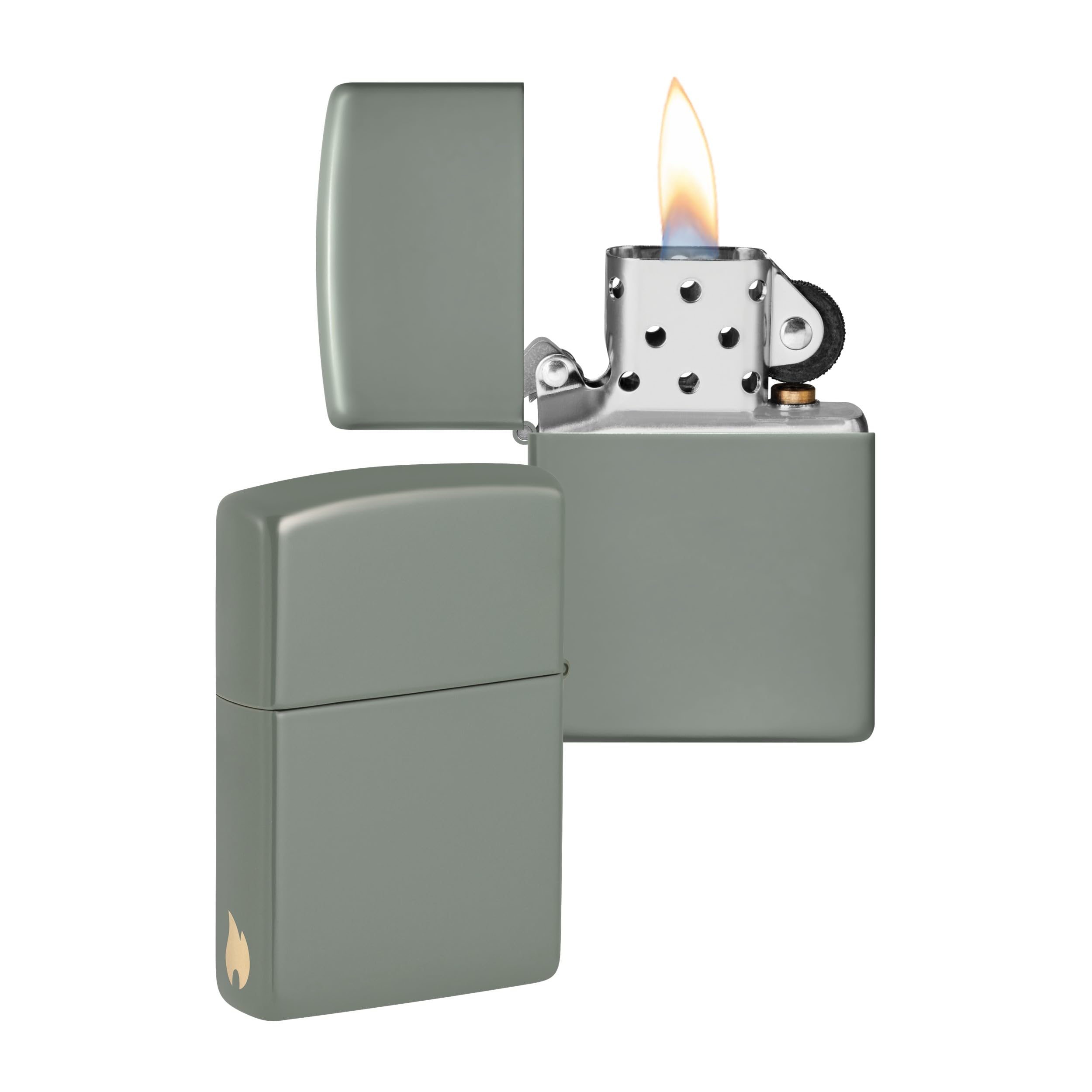 Zippo Encendedor a Prueba de Viento - Diseño de Llama - Cromo Satinado - Recargable - Reutilizable - Diseño a Prueba de Viento - Caja de Regalo Hecho en EEUU - Exclusivo en Amazon — view 27