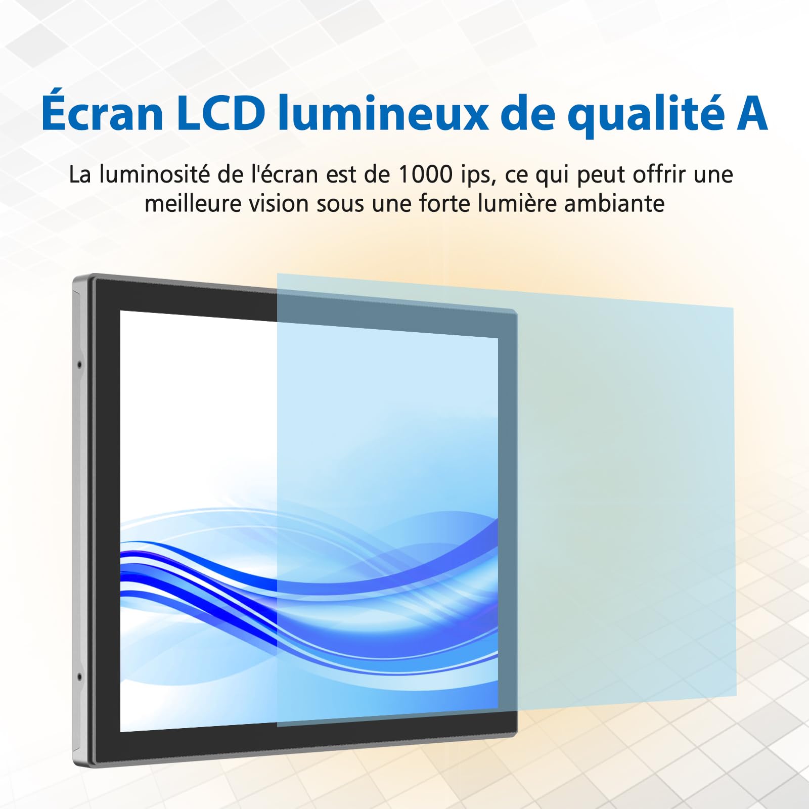 GreenTouch Écran Tactile PCAP à Cadre Ouvert 19" 10 Points Haute luminosité - Écran Tactile Industriel pour l'extérieur - 5:4 TFT LCD