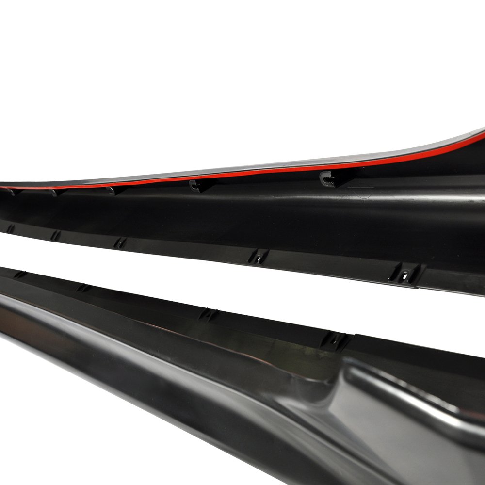 Fit 2008-2015 Mitsubishi Lancer EVO PP Polypropylene Side Skirts EVO Style | IKON MOTORSPORTS Side Skirts Extension Aerodynamic performance Pair 2PC Unpainted Black 2009 2010 2011 2012 2013 2 product thumbnail 7