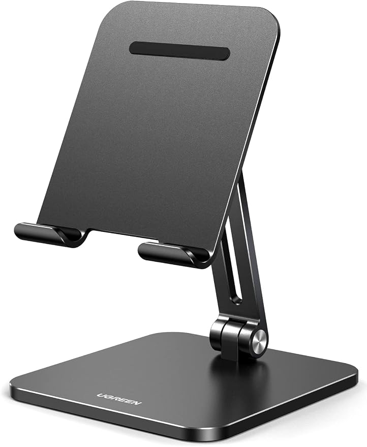 UGREEN Support Tablette Et Téléphone Réglable En Aluminium - Hauteur Et Angle Ajustables Jusqu'à 12,9 Pouces