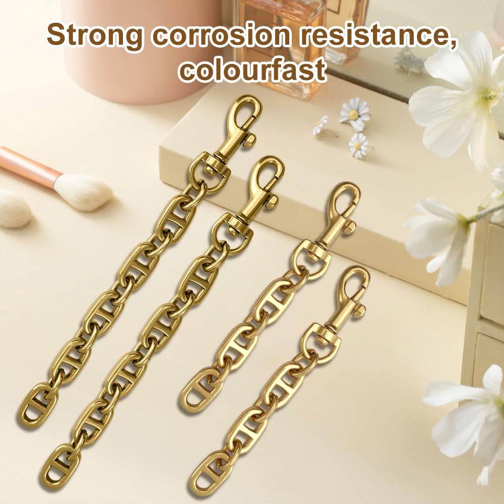 4 stuks tassenketting gouden tasriem verlenging handtas zakketting handtassen accessoires, 20 cm