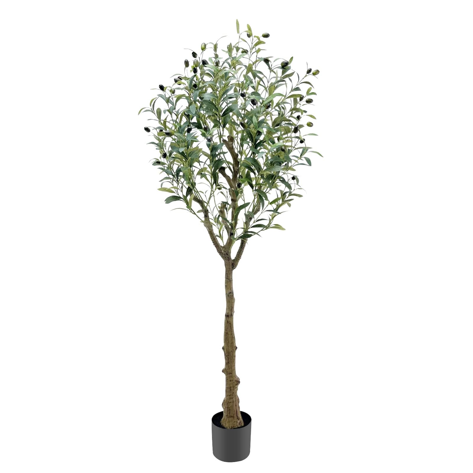 ayoodfo 5FT(60") Faux Olive Tree, Tall Artificial Olive Tree Indoor with Branches and Fruits Fake Olive Tree for Housewarming Gift, Artificial Plants for Office House Living Room Home Decor Indoor