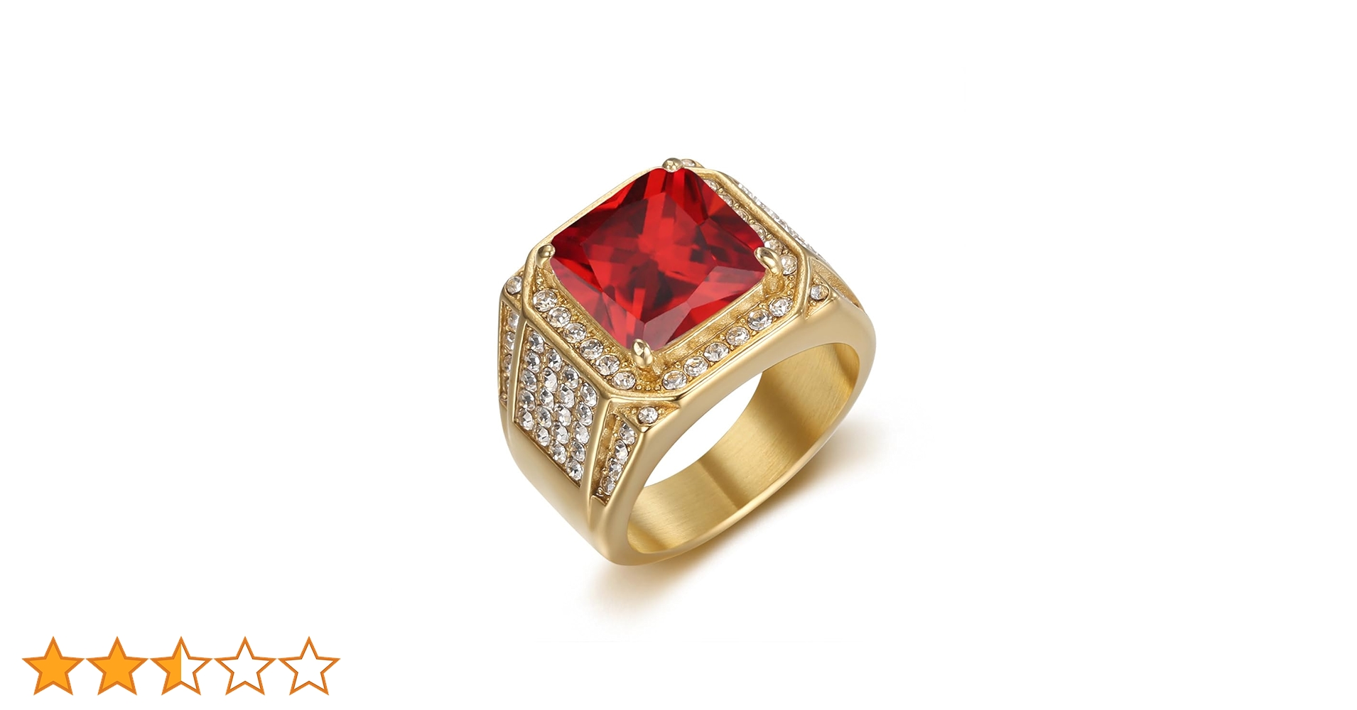 14k ルビー ゴールドリング 13号 Amazon | PYTALI 1カラット ルビーリング メンズ 10K/14K/18K