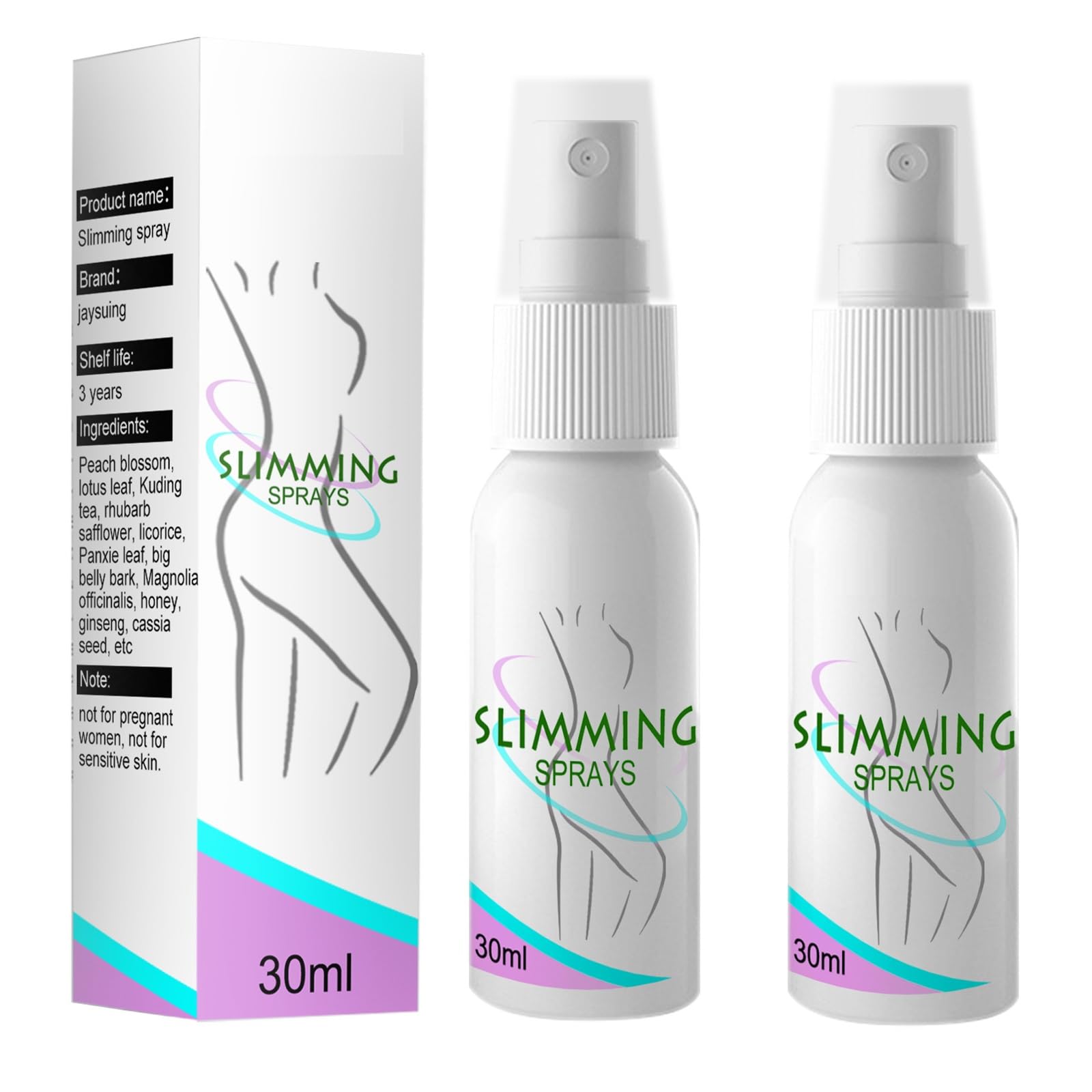 2pcs Gynecomastia Cellulite Melting Spray,Anti Cellulite Spray, Cellulite-free Slimming Spray.