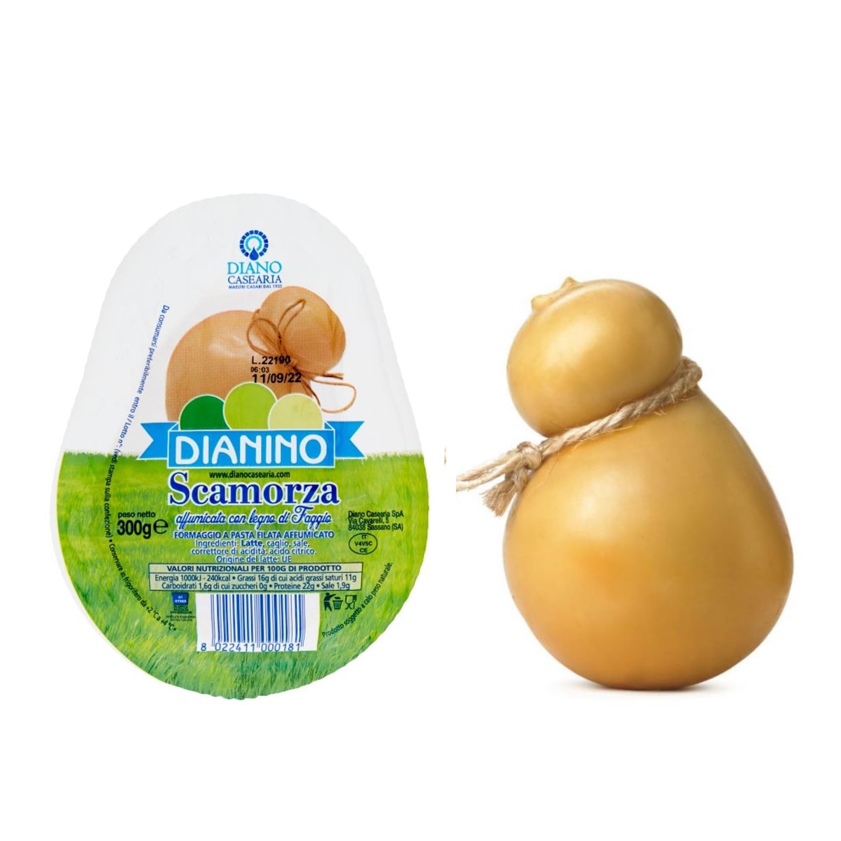 Dianino scamorza affumicata 300 Gr.