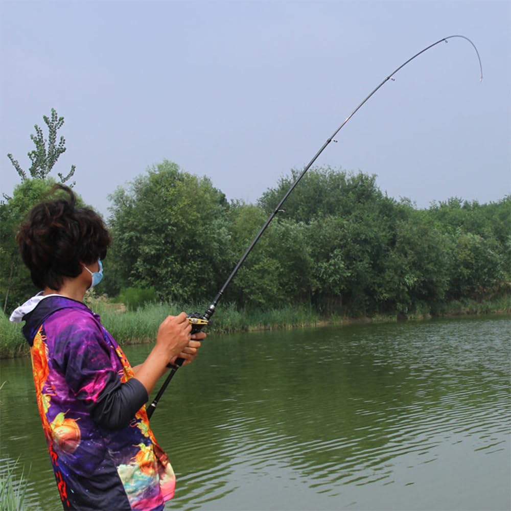 Canna da Pesca Canna da Pesca Feeder Canna da Pesca telescopica Canna da Pesca Power Carbon Fiber Travel Attrezzatura da Pesca(Casting Rod,2.7 m)