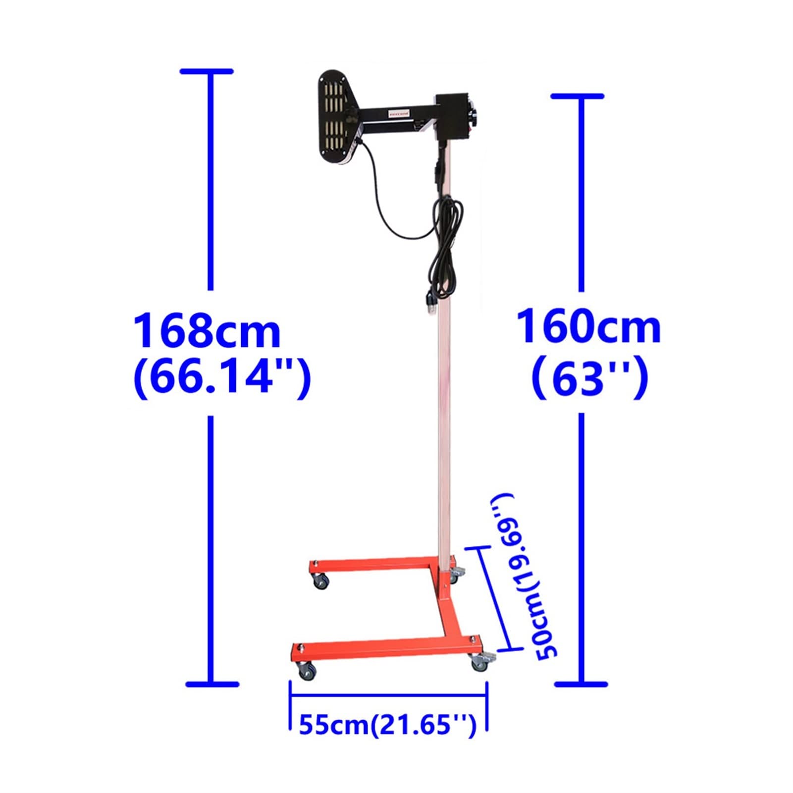 Lampa do utwardzania lakieru, 1050 W Lampa do pieczenia farby na podczerwień Mobile Auto Ogrzewanie Suszarka Utwardzająca Krótki budki Spray