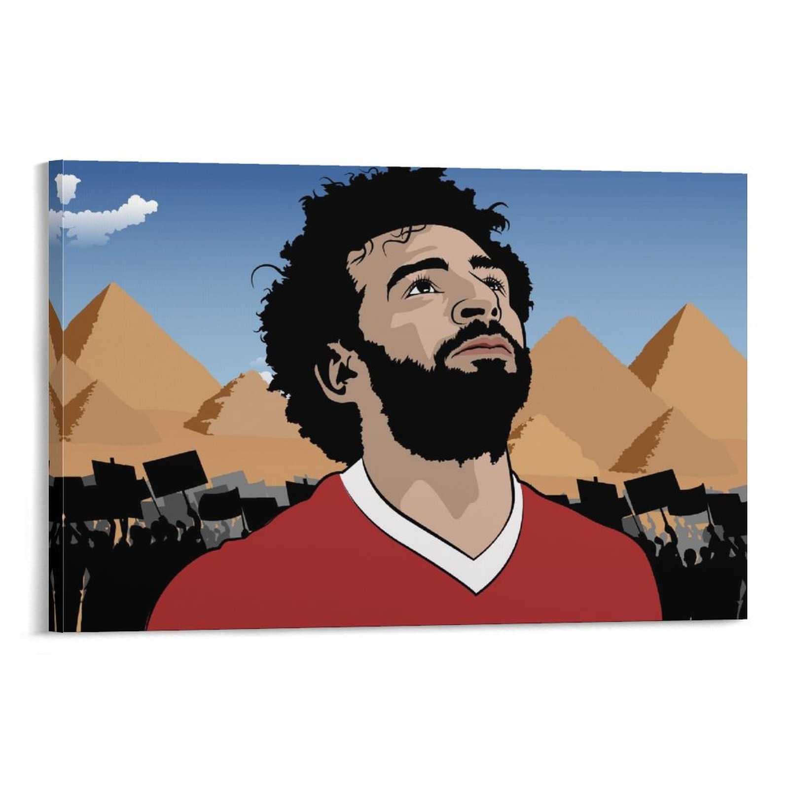 Amazon.co.jp: サッカー モハメド サラー ポスター キャンバス アート