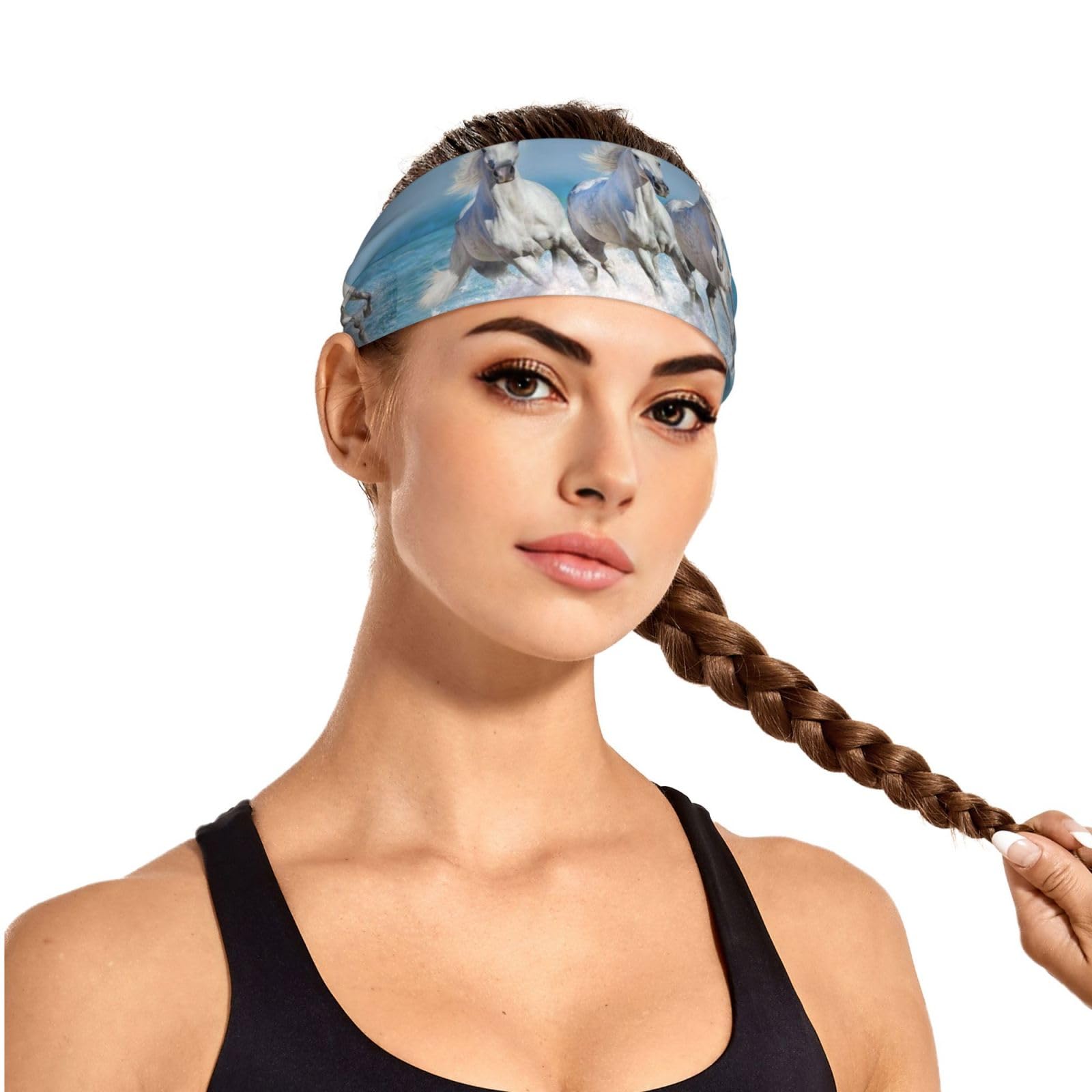 Sport Stirnbänder Für Frauen & Männer - Elastische Schweißbänder Für Fitness, Laufen, Tennis - Atmungsaktiv & Bequem