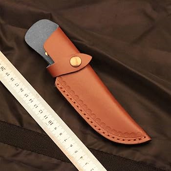 Amazon.co.jp: ハンドメイドレザーナイフシース ハンティングナイフ