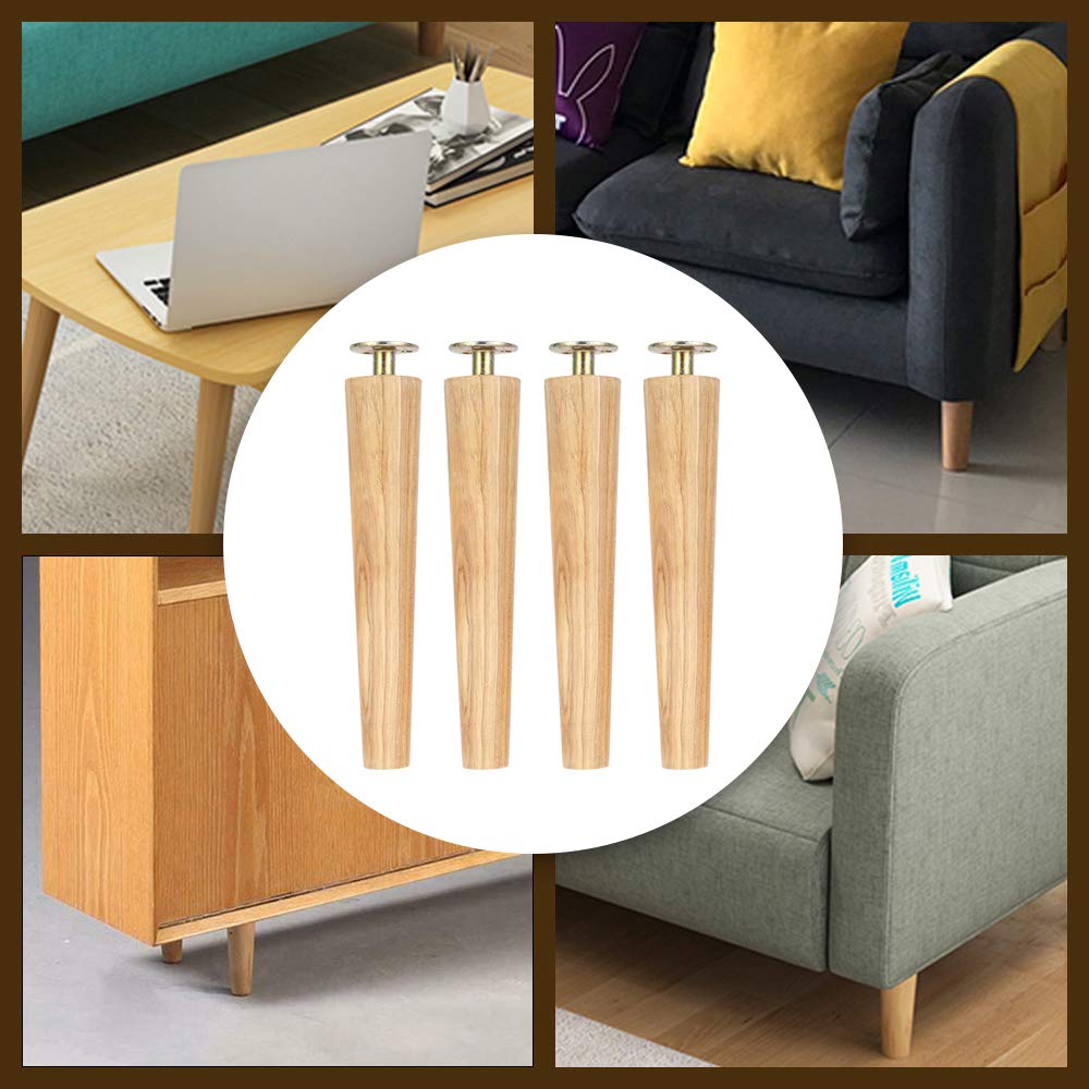 Amazon.co.jp: YuZhixuan 家具脚 木製 4本セット サポート脚 家具