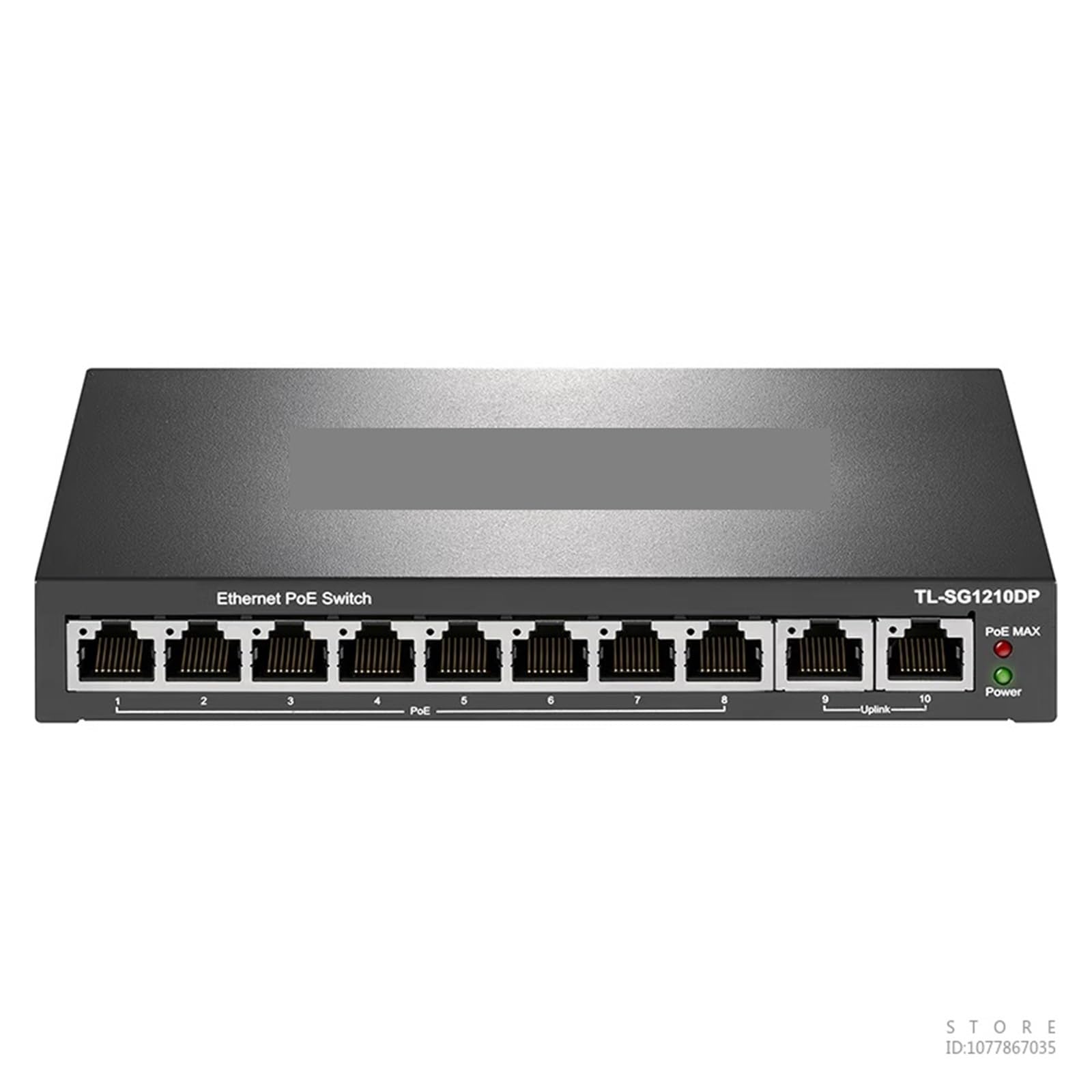 Stazione di Ricarica USB, Switch Gigabit Poe A 8 Porte Uplink da 2 A 10 Splitter di Rete | 1000M, supporto VLAN TL-SG1210DP per streaming di giochi e registrazione multi-sorgente