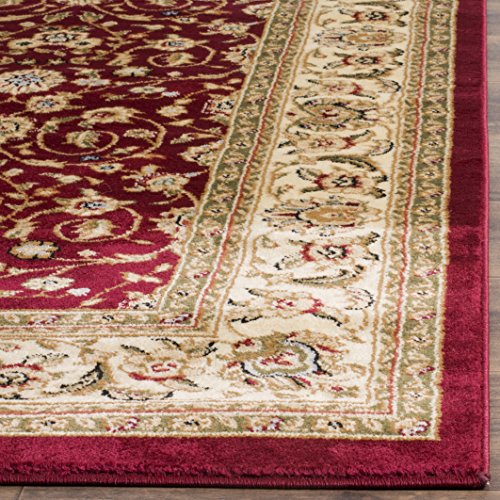 Tapete decorativo SAFAVIEH 9' x 12' rojo e ivory miniatura 4