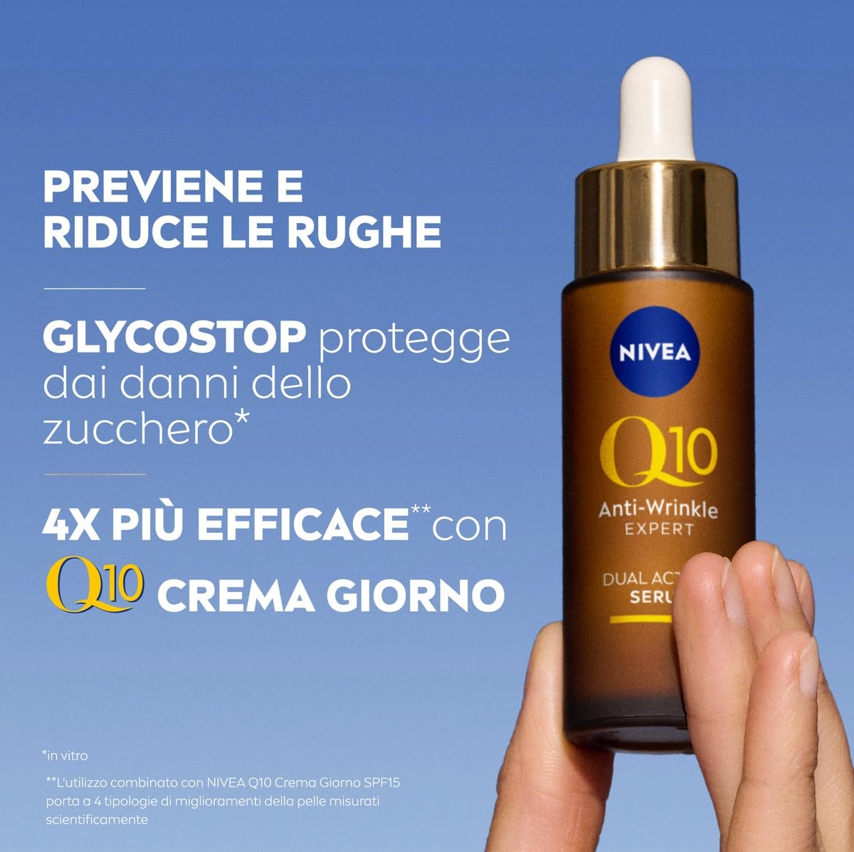 NIVEA Q10 Cofanetto, Set Skincare con Crema Viso Antirughe Giorno Extra Rassodante SPF15 50 ml, Contorno Occhi Levigante 15 ml e Siero Viso Doppia Azione 30 ml – Kit Esclusiva Amazon