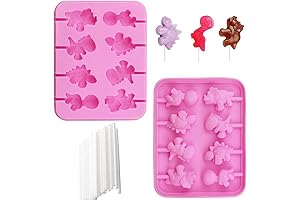 Dinosaur Lollipop Silicone Molds Set of 2 Food Grade DIY Candy Lollipop...