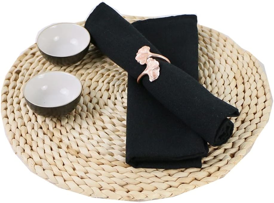 Set of 50pcs Napkins Cloth with Hemmed Edges Soft Polyester Blend Fabric Table Mat for Kitchen Dining Wedding