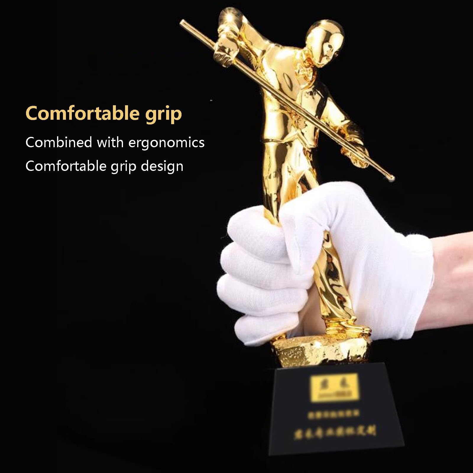 Trofeo del Campionato di Competizione di Biliardo Trofeo Placcato in Oro Trofeo per Personalizzazione del Design con Incisione Gratuita