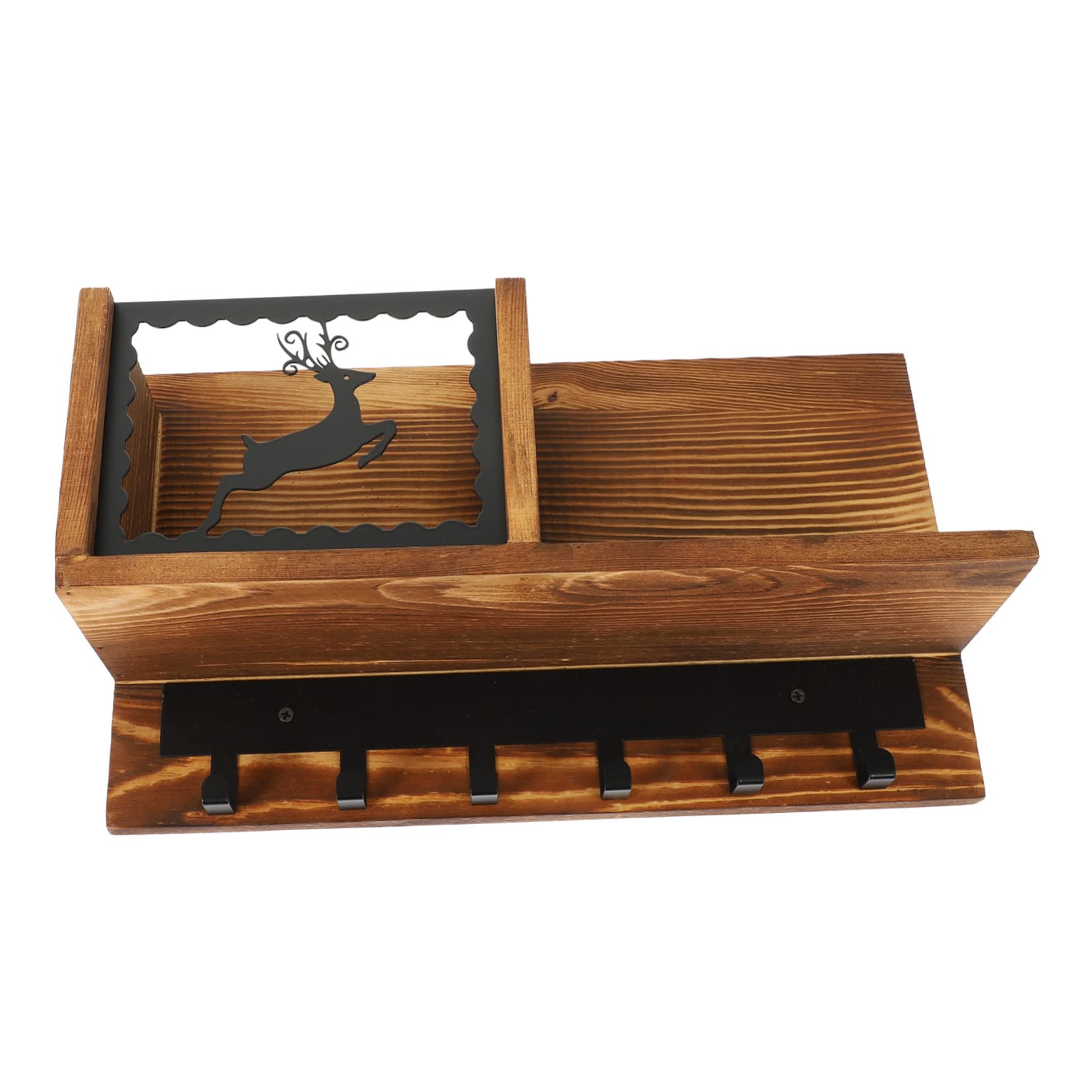 Sosoport Decorative Wall Shelf Multi Functional Household Wall Mounted Rack for Living Room Kitchen and Bathroom Design Organizer