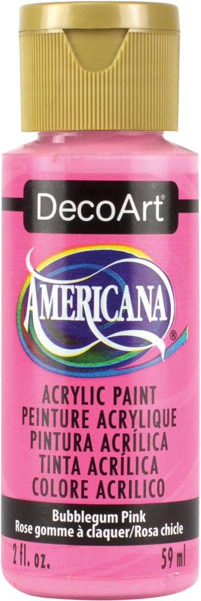 Americana 2 oz Acrylic Multi-Purpose Paint, Bubblegum Pink