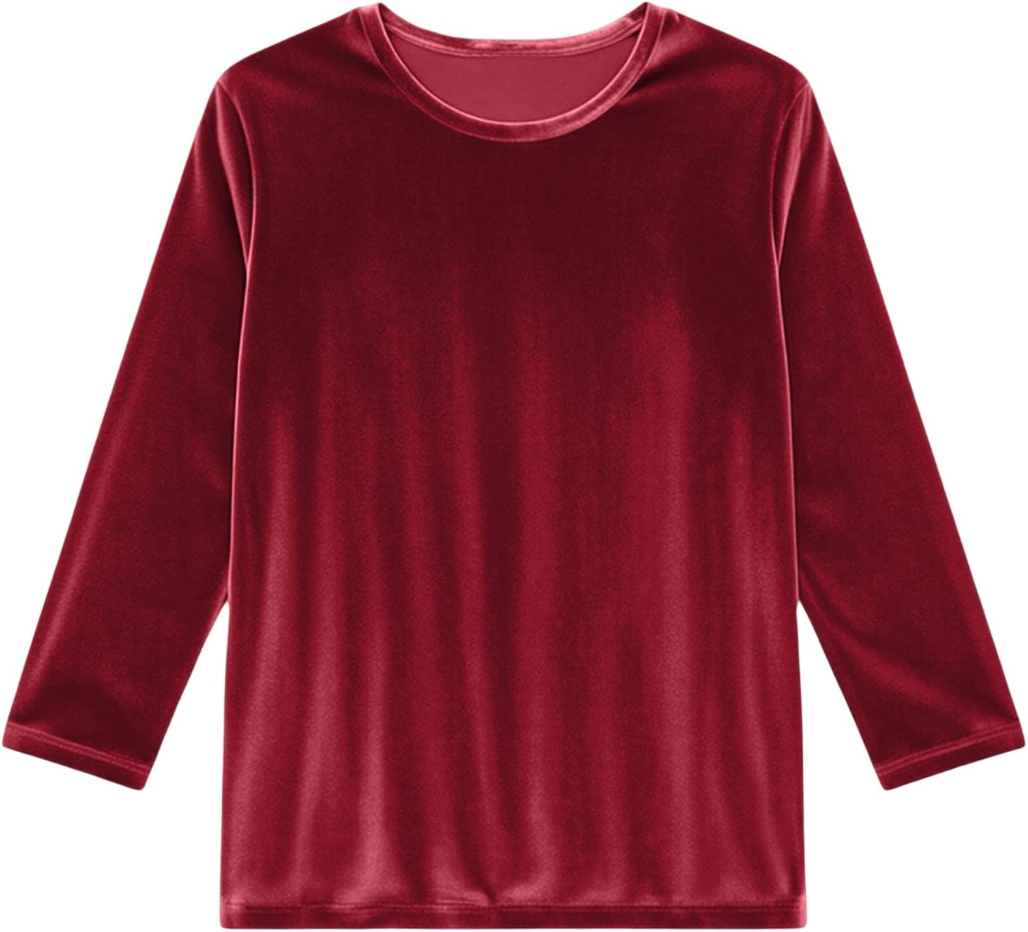 Velvet Tops for Women Holiday Plus Shirts Fitted Pullover Tops Dressy Casual Blouses Spring Fashion Clothes - Image 5