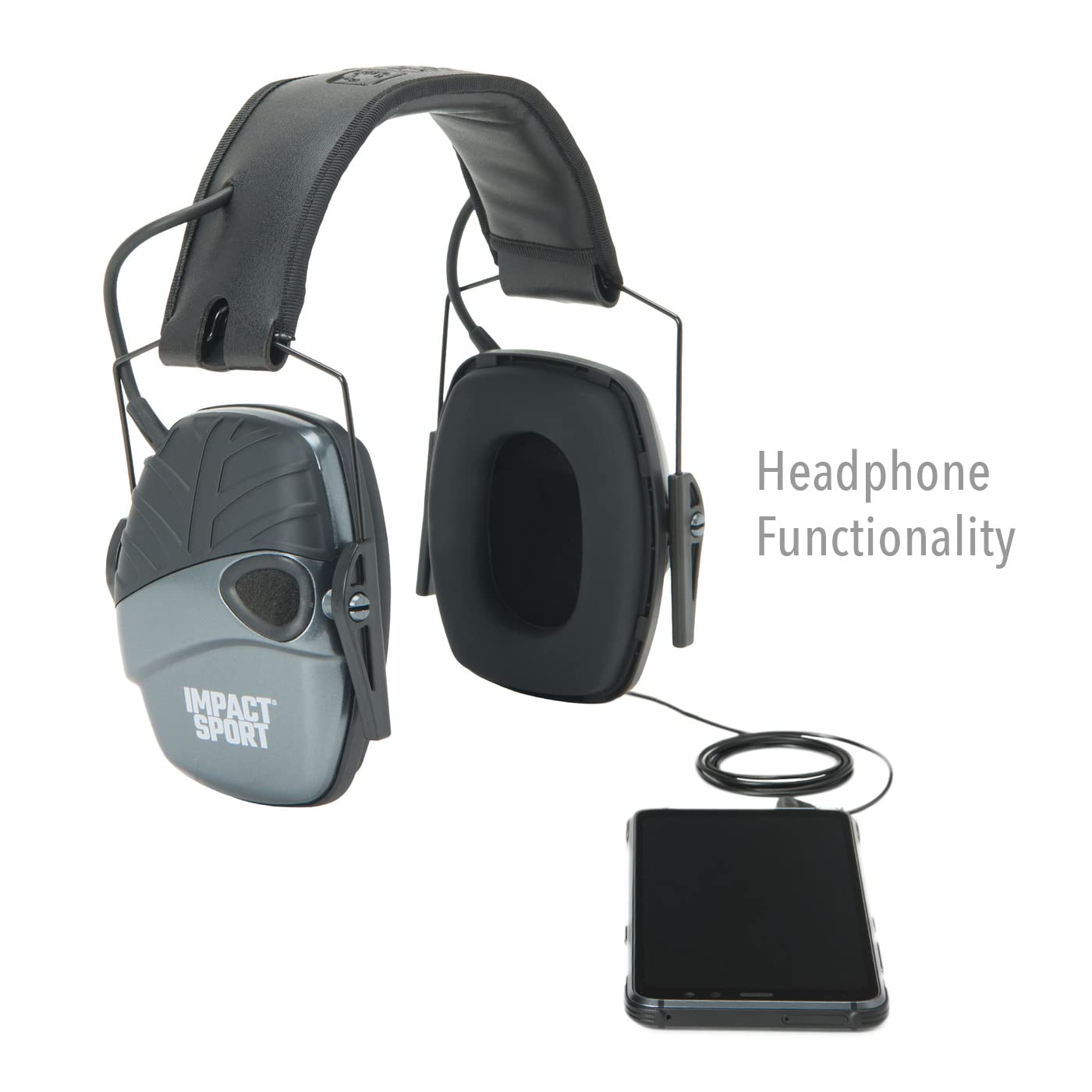 Howard Leight R02532 Impact Sport 22dB Gray Black Headband Small Ear Protection