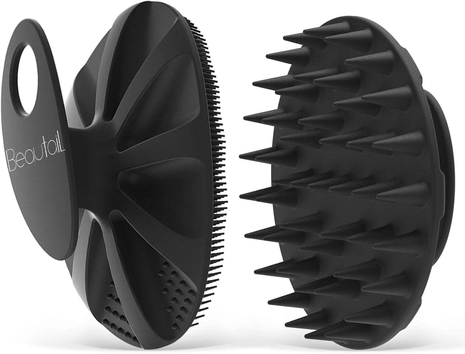 BEAUTAIL 1 Pack Silicone Body Scrubber Bath Shower Brush and 1 Pack