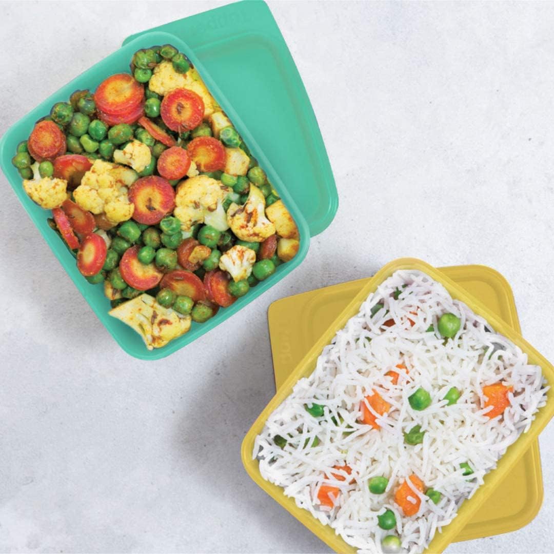 Tupperware Square Refrigerator Container Keep Tab 500ml 6pc - Image 4