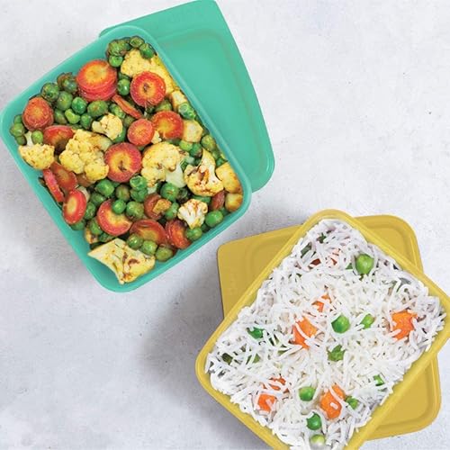 Miniatura 4 de Tupperware Contenedor de refrigerador cuadrado Mantenga la pestaña 16.9 fl oz 6pc