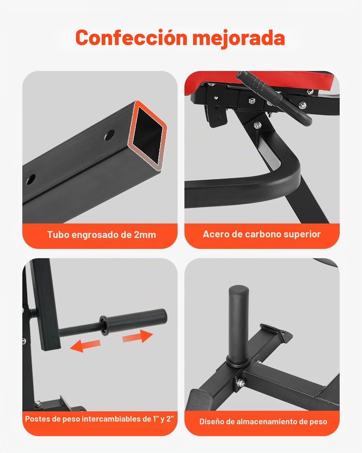 VEVOR Máquina de Extensión y Curl de Piernas, Capacidad 317 kg, Especial para la Parte Inferior del Cuerpo, para Muslos, Equipo de Pesas para Entrenamiento en Gimnasio Casa, 1110 x 910 x 905 mm