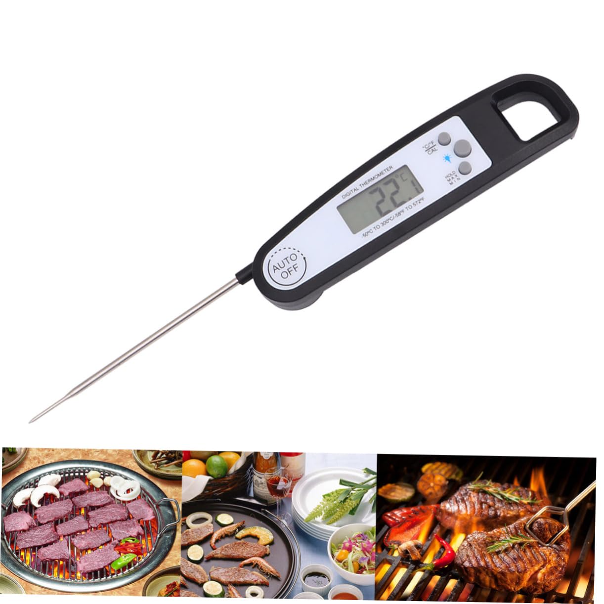 MAGICLULU 2 Termómetros Para Barbacoa De Cocina Digital Para Cocinar Hecho De Material Seguro Lecturas Precisas De Temperatura Para Y Barbacoa.