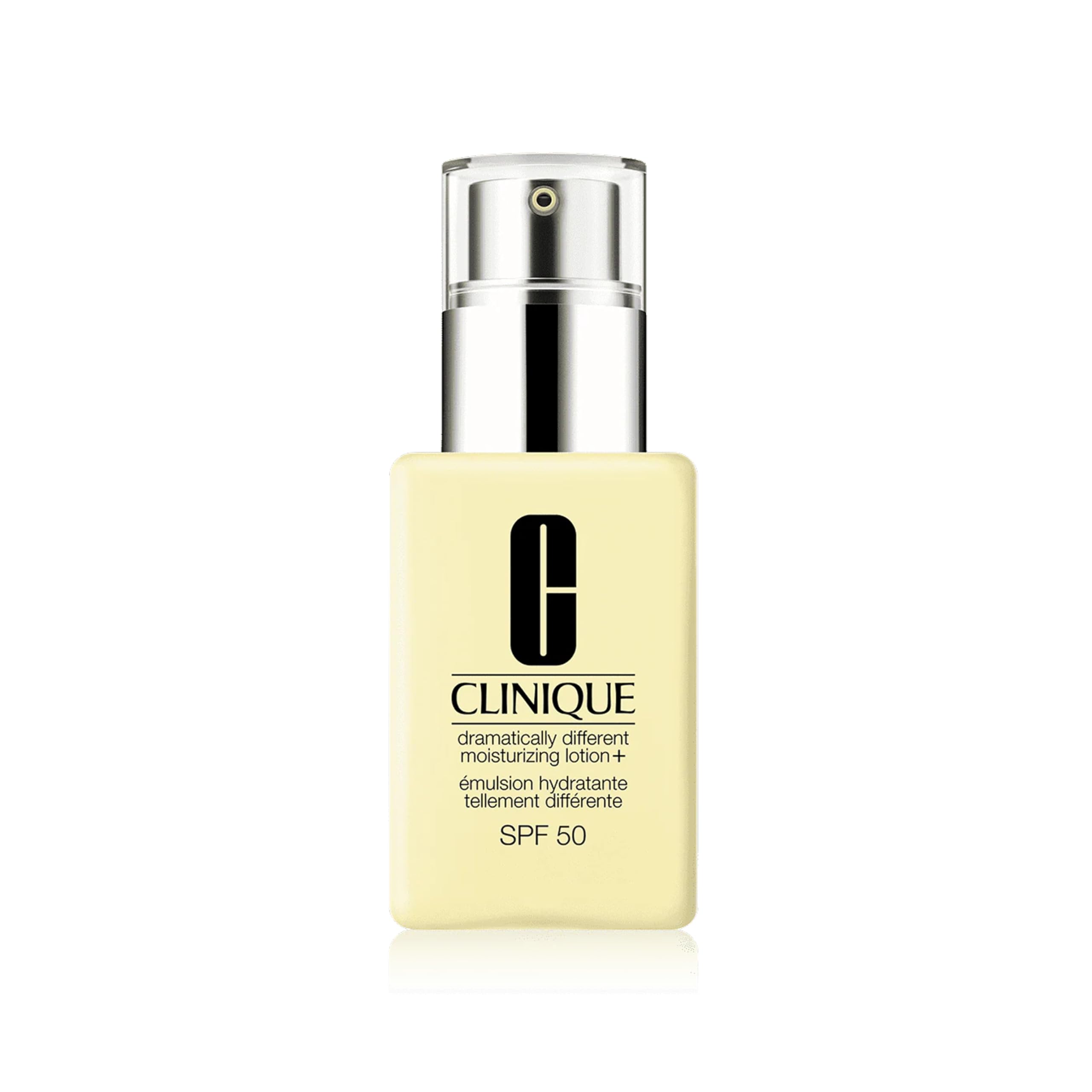 Clinique Dramatically Different Moisturizing Lotion + SPF 50 for Dry To Dry Combination Skin Types, Clear, 75 ml (Pack of 1)
