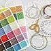 KERGAEN 2mm Sliver Lined Glass Seed Beads About 24000pcs in Storage Box,12/0 Small Craft Seed Beads for Jewelry Making (1000Pcs Per Color, 24 Colors)