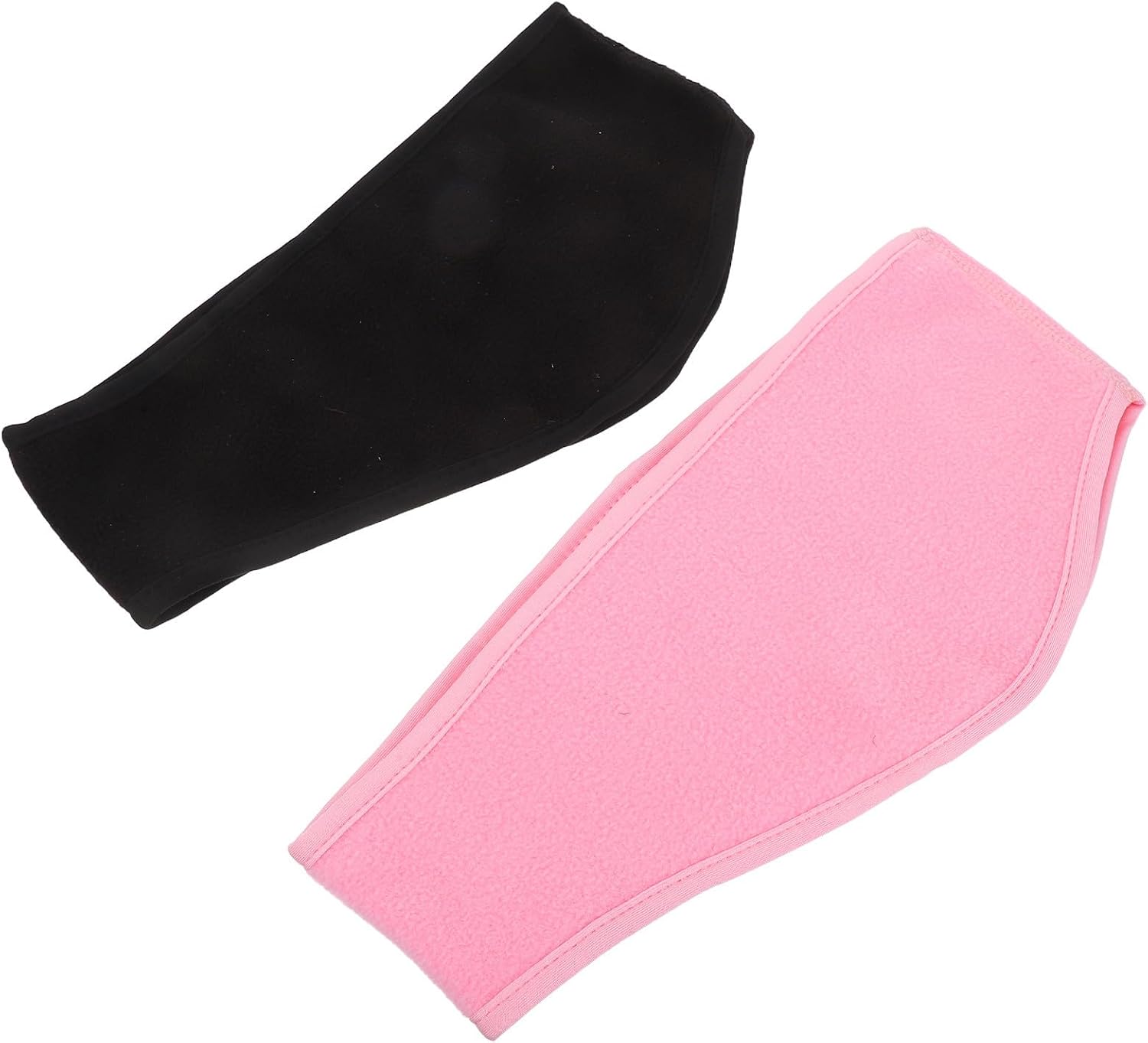 Kisangel Winter Ear Warmers with Universal Fit 2pcs Portable Polar Fleece Earmuffs Lightweight and Windproof Ear Covers for Men and Women for Coldweather Outfit and Running