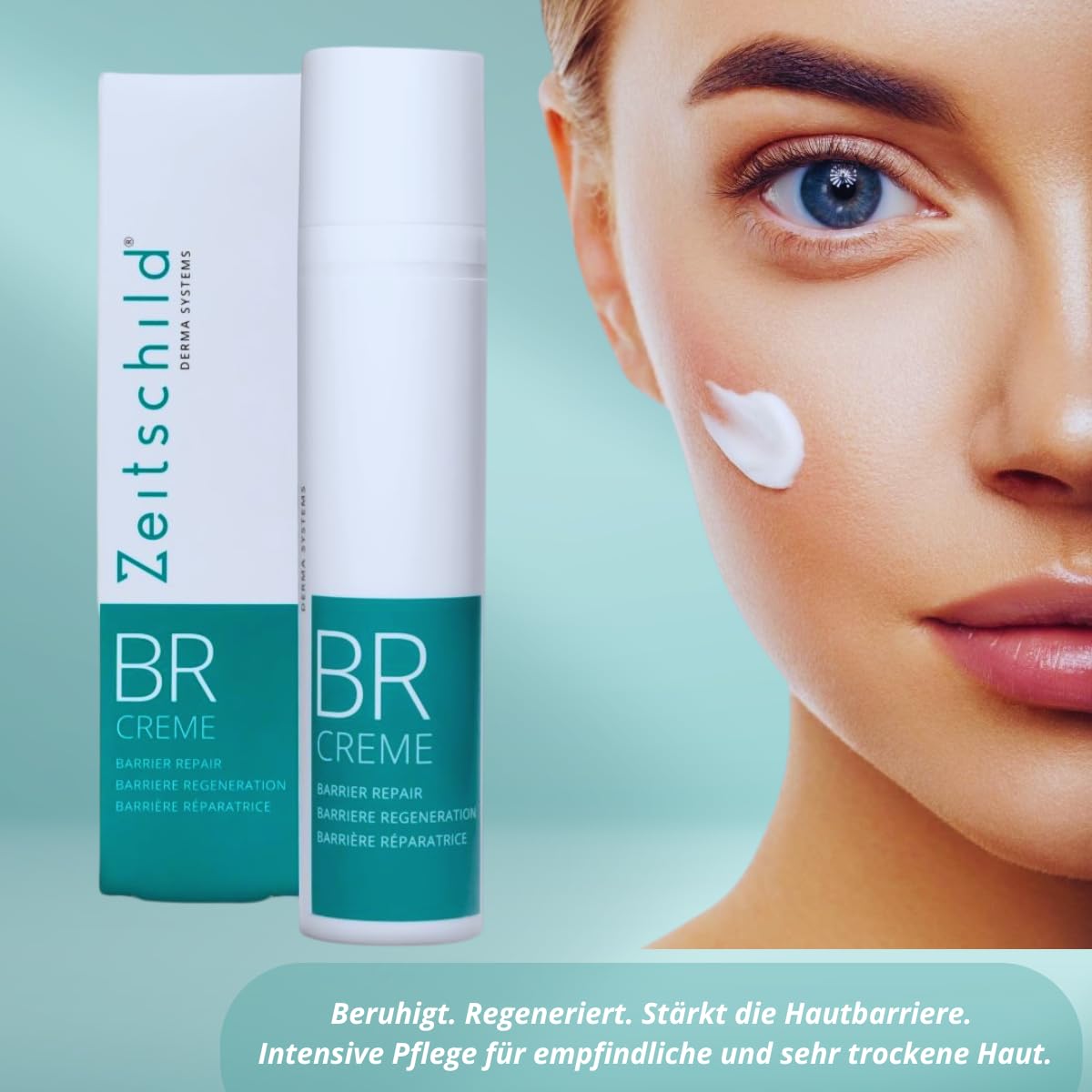 Barrier Repair Creme I per la cura intensiva, la rigenerazione e la protezione della pelle particolarmente sensibile, effetto antinfiammatorio se applicato su corpo e viso I 100 ml