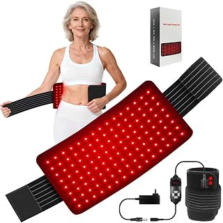 Red Light Therapy Wraps: Infrared Heating Pad for Body/Back/Knee/Joint Pain Relief - 3-in-1 660nm & 850nm Near Light Therapy Belt with Controller for Muscle Recovery Stomach Fat Loss