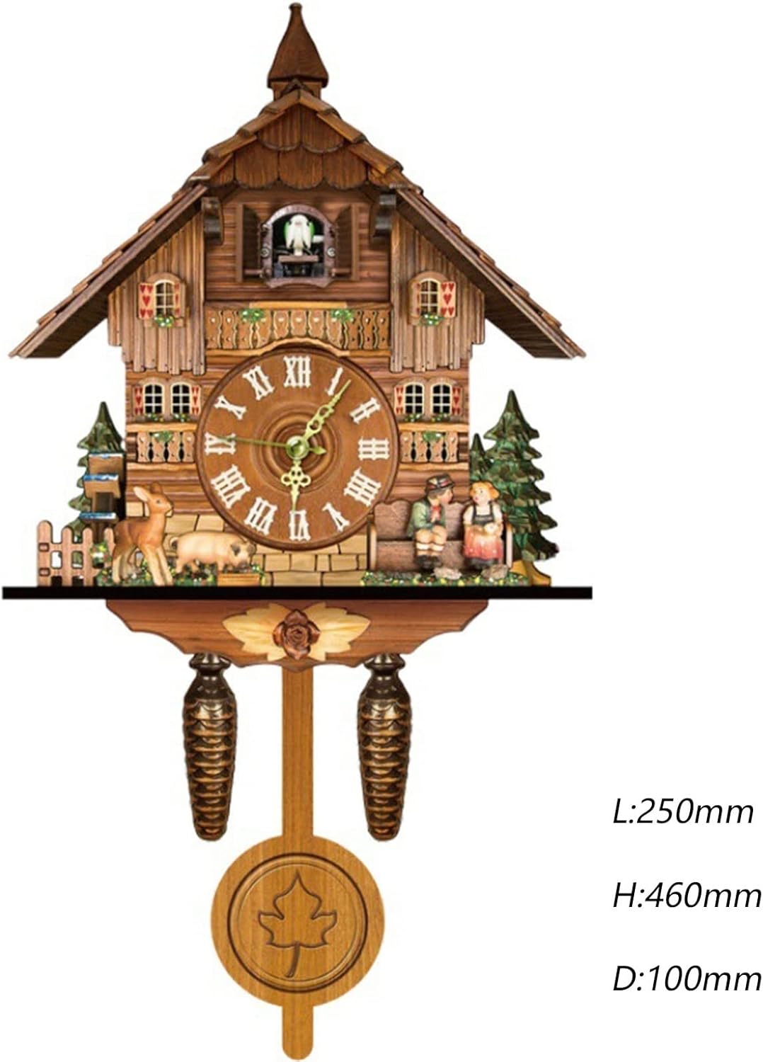 Cuckoo Clock Living Room Vintage Style Forest Cuckoo Alarm Clock Wall Table Ative Home Alarm Clock